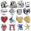 Various Shape Charm Bead Fits Original Bracelets Bangle Necklace For Women Luxury Diy Jewelry Party Festival Gifts