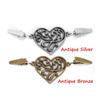 Trendy Winter Heart Pattern Retro Sweater Blouse Pin Cardigan Clip Shawl Brooch Duck Clip Clasps