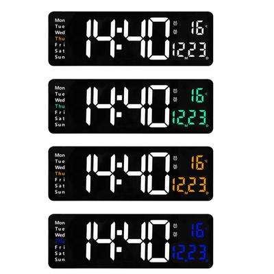 Digital Wall Clock 10 Brightness Setting Remote Control Large Screen Simple Wall-mounted Led Clocks