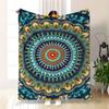 Bohemian Mandala Pattern Throw Blanket for Couch Decor Tropical Ocean Style Fleece 150x200cm Cozy Winter Gift