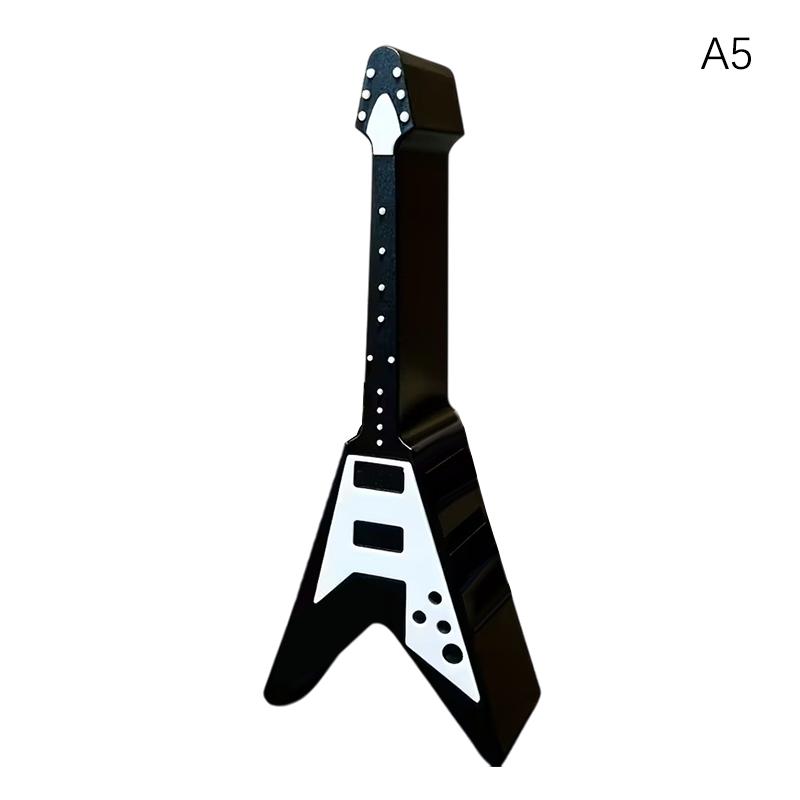 10-Slot Guitar Pick Holder Guitar Shape Plastic Guitar Pick Organizer Space-Saving For Electric, Acoustic, Classical Guitars