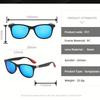 3 Sets of Retro Modern Sunglasses Black Blue Orange