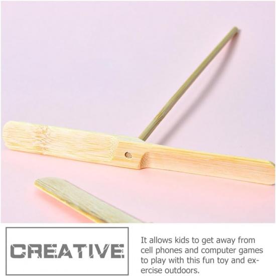 Zerodeko 20pcs Bamboo Dragonfly Kids Playthings Outdoor Flying Toys Party Favors Kids Throw and Catch Toy Exercise Toy Kids Flying Toys Interactive