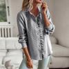 Women Long Sleeve Elegant Commuting Office Work Shirt Blouse Top