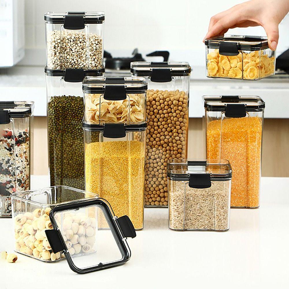 Dustproof Airtight Container Airtight Grain Storage Portable Spice Jar  Picnic
