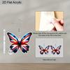 2D Flat Colorful Butterfly England Flag Acrylic Material Dangle Earrings Lightweight Colorful Earrings for Women Jewelry Gifts