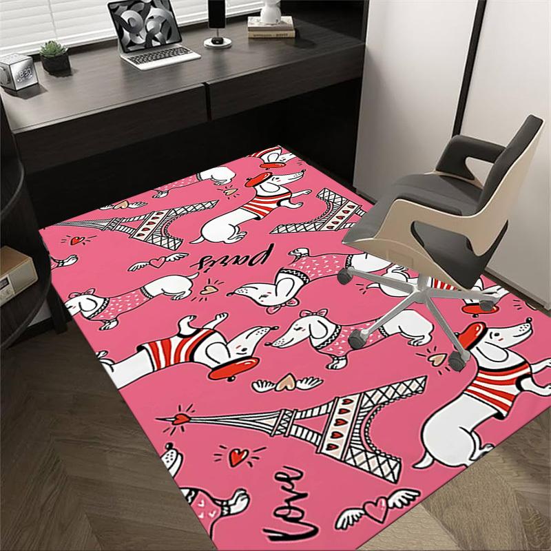 

1PC Dogs Love Extra Large Non-Slip Floor carpet, Office, family, bedroom, Studio - Large Area RugJ0364 60cm by 90cm