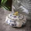 New American Retro Ceramic Jewelry Box Creative Home Storage Box Decoration Handmade Craft Ornament Display