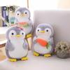 25cm Cartoon Penguin with Fruit Vegetable Plush Stuffed Toy Kids Gift Soft Doll