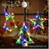 LED Christmas Decorative Lights: Snowman, Tree, Bells, Star, Window Suction Cup Holiday Set