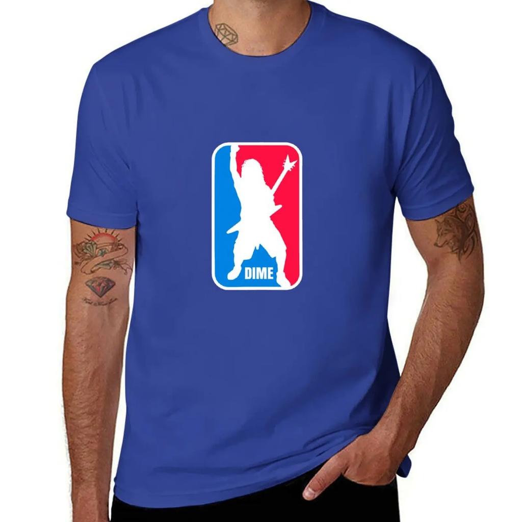 Dime Dimebag Darrell Sport Logo T-Shirt Tees Summer Clothes T Shirt Men