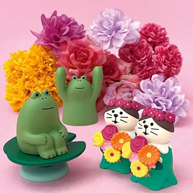 1pc Japanese Cat Decoration Celebration Scene INS Bakery Coffee Shop Decoration Shooting Micro Resin Small Decoration