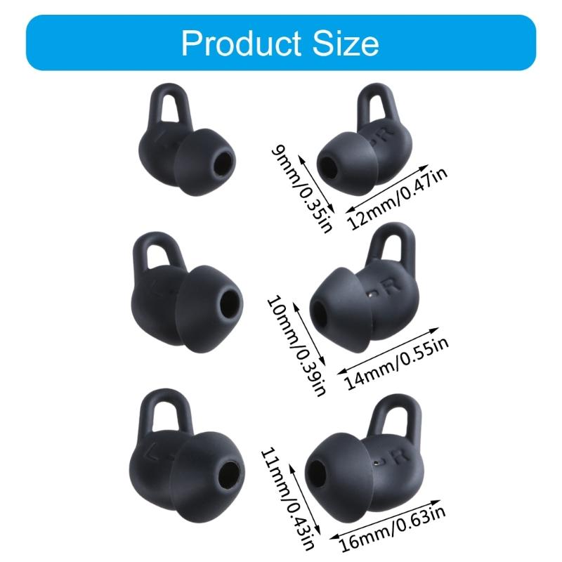 1 Set Set Vârfuri Silicon pentru Urechi pentru Căști Wireless Freelace pro2 Vârfuri Confortabil S/M/L/XL Mărime Inclusă