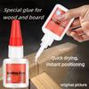 Adhesivo Fuerte para Carpintería 20ml Secado Rápido Transparente Pegamento de Soldadura para Unión Duradera de Madera Plástico Metal y Más