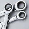 Dual-use Quick Open Wrench CR-V Steel Reversible Spanner Ratcheting Spanner  Bike Repair