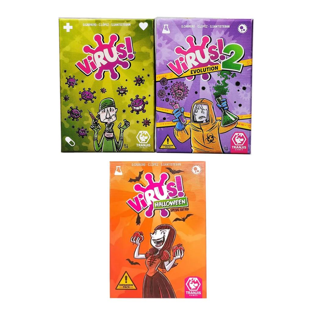 English Virus Infection Card Game: Family & Kids Interactive Toy