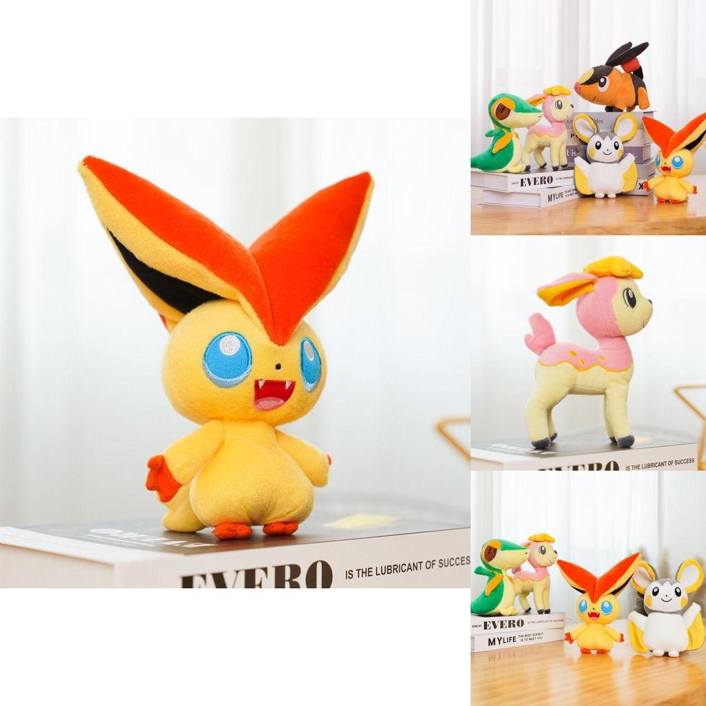 Soft Cuddly Victini Snivy Deerling Tepig Plush Toy Non-toxic Bpa-free Pvc-free