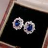 CAOSHI Brilliant Cubic Zirconia Jewelry Gorgeous Women Stud Earrings Classic Bridal Wedding Ear Accessories for Daily Wearable