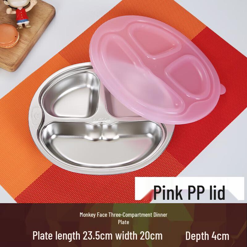 Children s Cartoon Stainless Steel Divided Plate