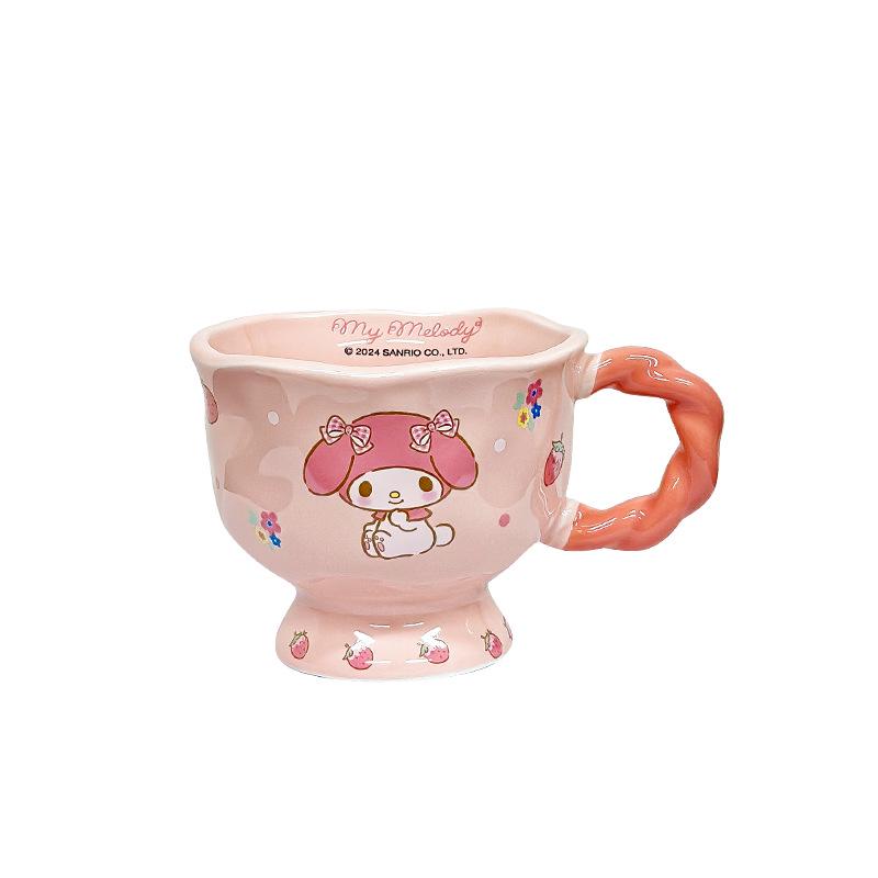 Sanrio Hello Kitty Birthday Mug - Cute Gift for Girlfriend, Souvenir Couple Water Cup