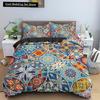 Psychedelic Boho Luxury Bedding Set 2/3PCS with Pillowcase King Mandala Duvet Cover Queen Comforter Cover Polyester Quilt Cover