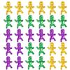 30 STUKS Koningscake Baby's Miniatuur Beeldjes Plastic Mardi Gras Decoraties voor Babyborrels Gender Reveal Feest Bedankjes