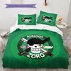 One Piece Pattern Bedding Quilt Set Quilt Cover Pillowcase Home Birthday Gift(1 * Duvet Cover + 2 * Pillowcase, Without Core)