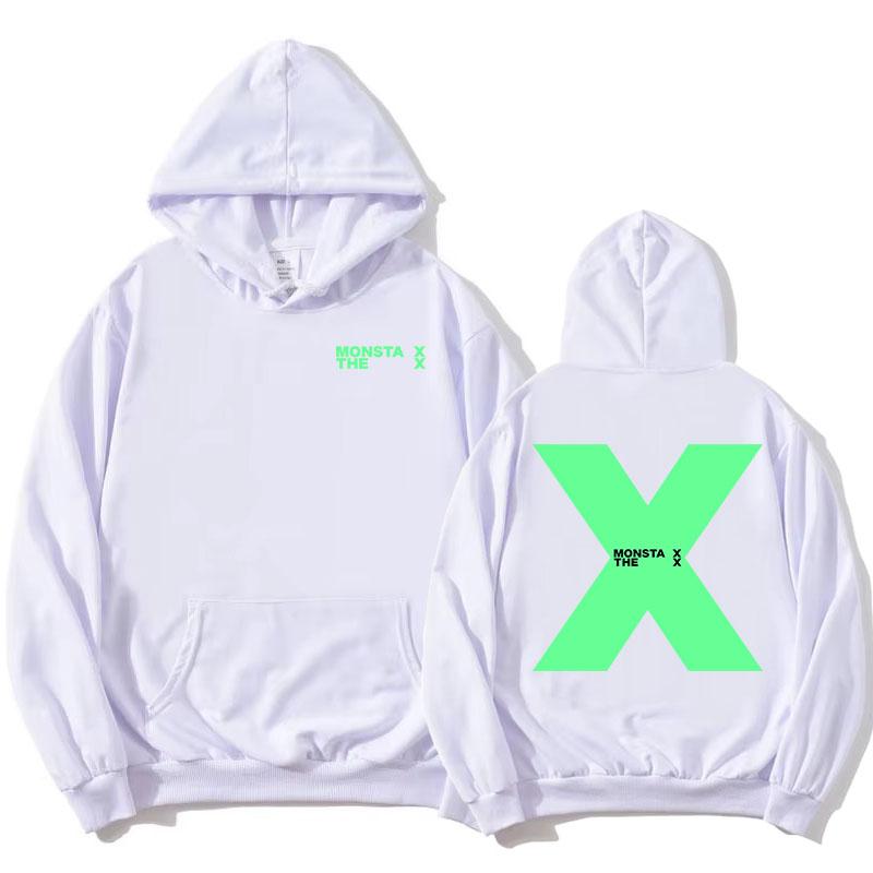 MONSTAX The X EP 2025 Hoodies Mode Koreanische Boyband Sweatshirts Langarm Herbst Kapuzenpullover Frauen Männer Sudaderas Print