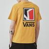 Vans Classic Logo Print Short Sleeve T-Shirt Unisex Tops Yellow VN0A4P4G50X