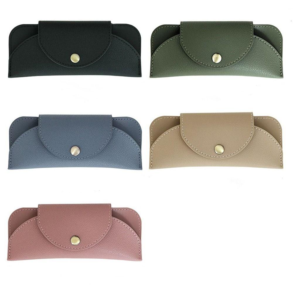 With Lanyard Sunglasses Pouch PU Leather SunGlasses Holder  Eyewear Accessories