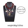 Personality Trend Leisure Ocean Resort Wind Double Layer Stacked Turquoise Ceramic Starfish Small Fish Pendant Women's Necklace
