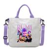 Move Demon Hunters Canvas Bag Fashion Printed Handbag Cute Cartoon Anime Commuting Portable Book Storage Bags Pocket Gifts KPOP Kid Friendly 2