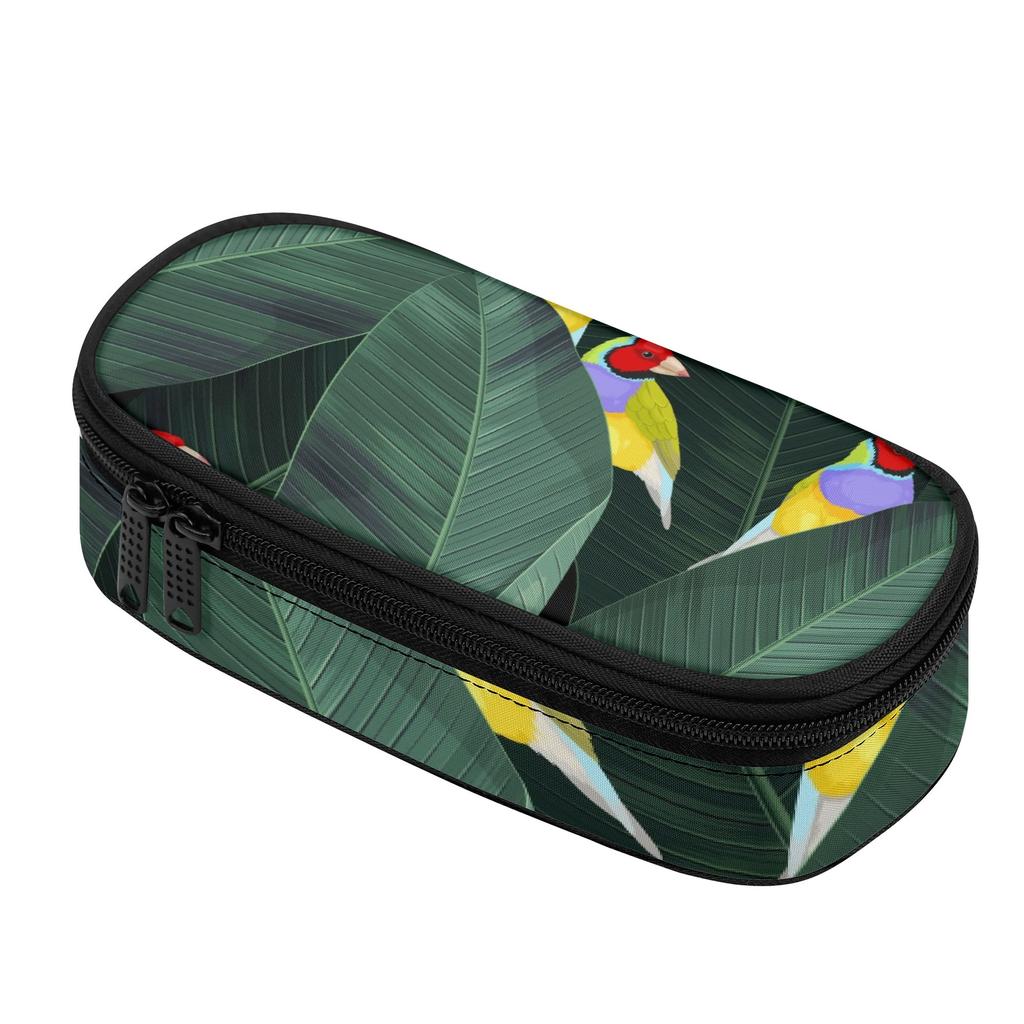Pen Case Large Capacity Secure Zipper Durable 300D Polyester with Mesh Pocket Removable Divider and Pen Slots for Classroom Use