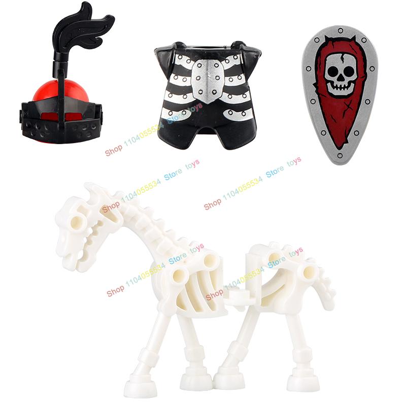 

AX9815 AX9816 Средневековый Рыцарь Рыцарь-Скелет Щит Копье Доспехи Кирпичики Конструктора Оружие Аксессуары Игрушки-Пазлы