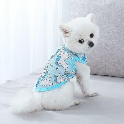 For Small Dogs Dog Vest Chihuahua Print T-Shirt Dog Cooling Vest Thin Costume Sunscreen Grils Dog Summer Cute Puppy Dog Clothes  Pet Supplies