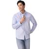 Levis Loose Casual Striped Soft Comfortable Polo Long Sleeve Shirt Men shirts Blue 0017V-0007
