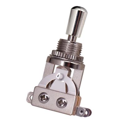 Sélecteur de micro à interrupteur à bascule pour guitare droite courte à 3 voies avec chapeau en laiton Compatible avec Gibson Les