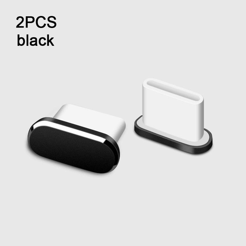 1/2/5pcs Metal Type-C Silicone Dust Plugs Phone USB Port Protector Anti-dust Plug Cover Cap for Samsung Huawei Xiaomi Tablet2