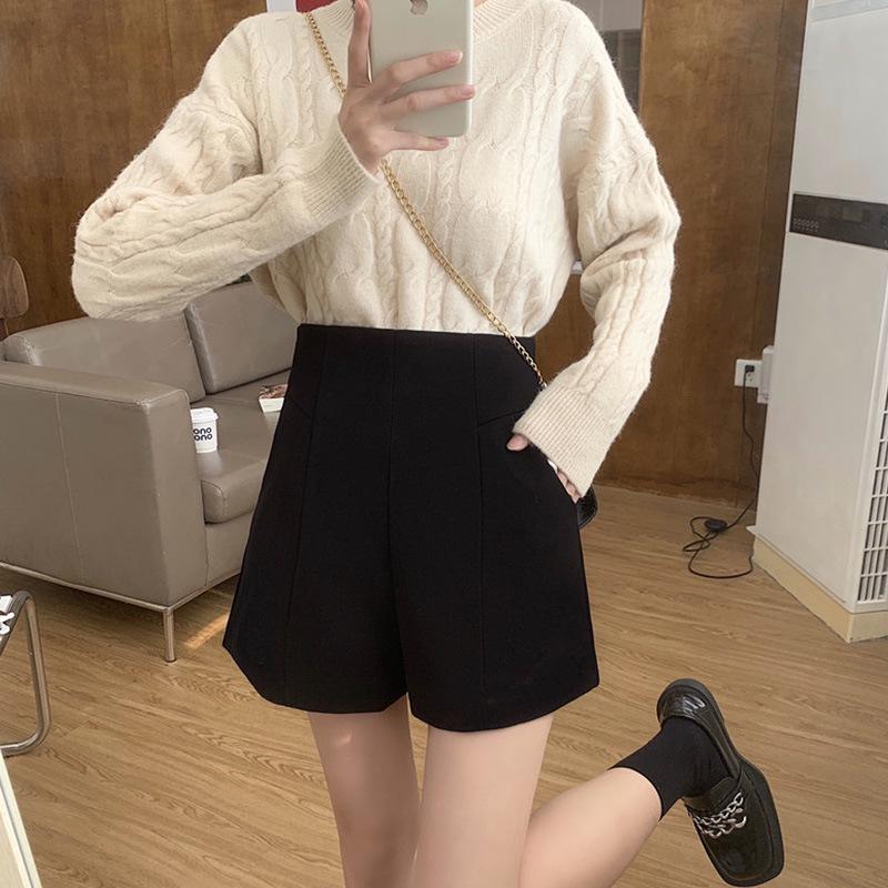 

Plus Size Women s Korean Style High Waist A-Line Casual Shorts L 105-119 kg