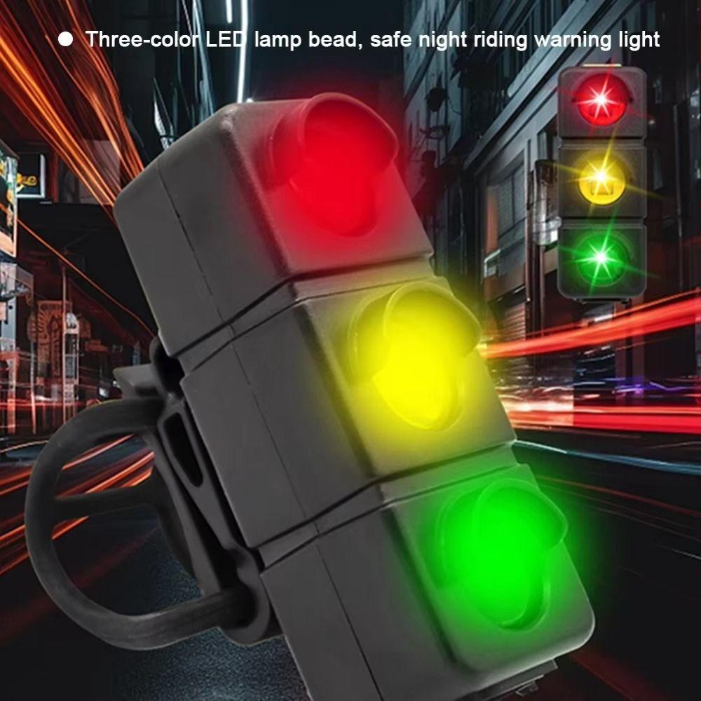 Waterproof LED Cycling Rear Lamp Foldable Emergency Warning Lights Bike Taillights  Outdoor