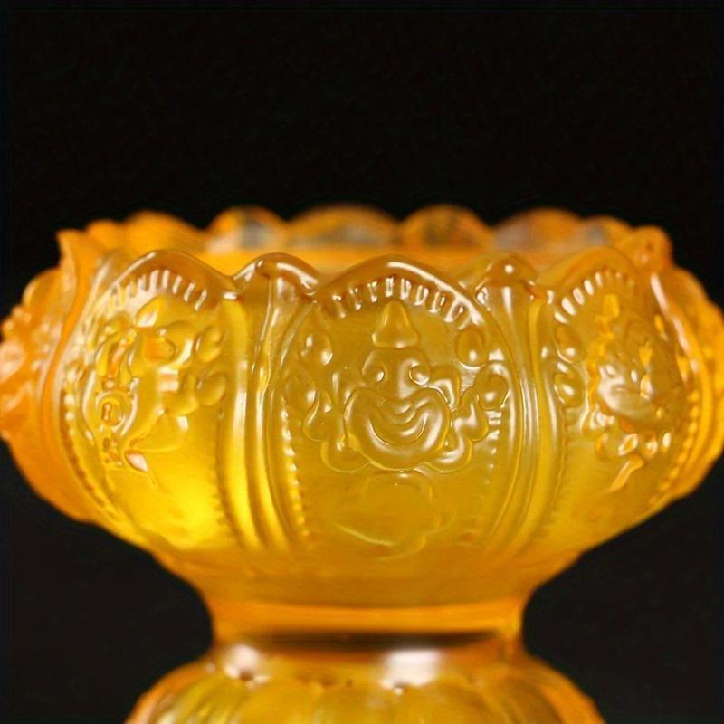 Lifo svícen glazovaná řemeslná dekorace Příznivý držák máslové lampy svícen Příslušenství pro domácí dekorace