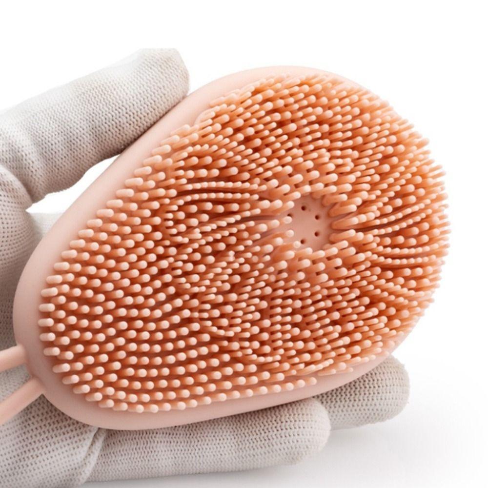 Silicone Body Wash Brush Body Scrubber Bath Shower Bathroom Tools Massage Brush  Shower