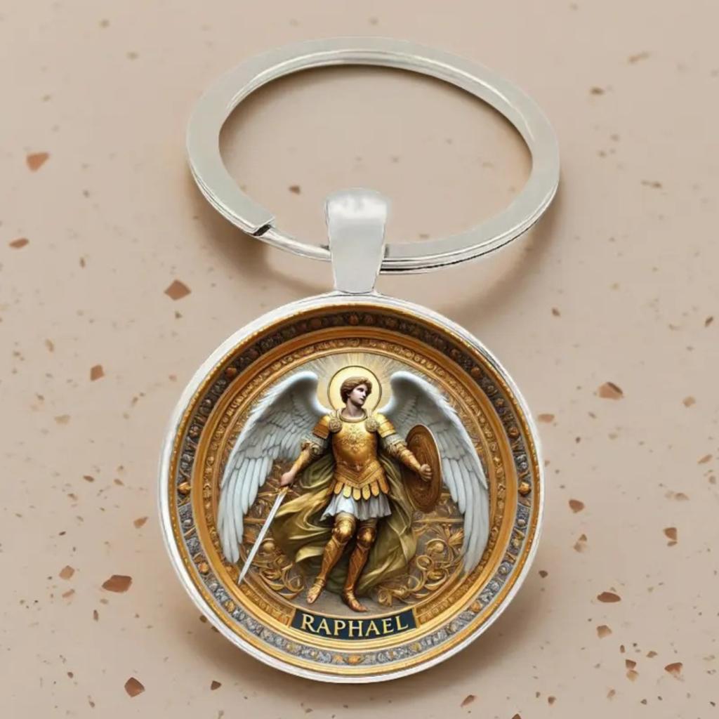 Modischer ägyptischer Pharao, Kleopatra, Und Design Glas Anhänger Schlüsselanhänger