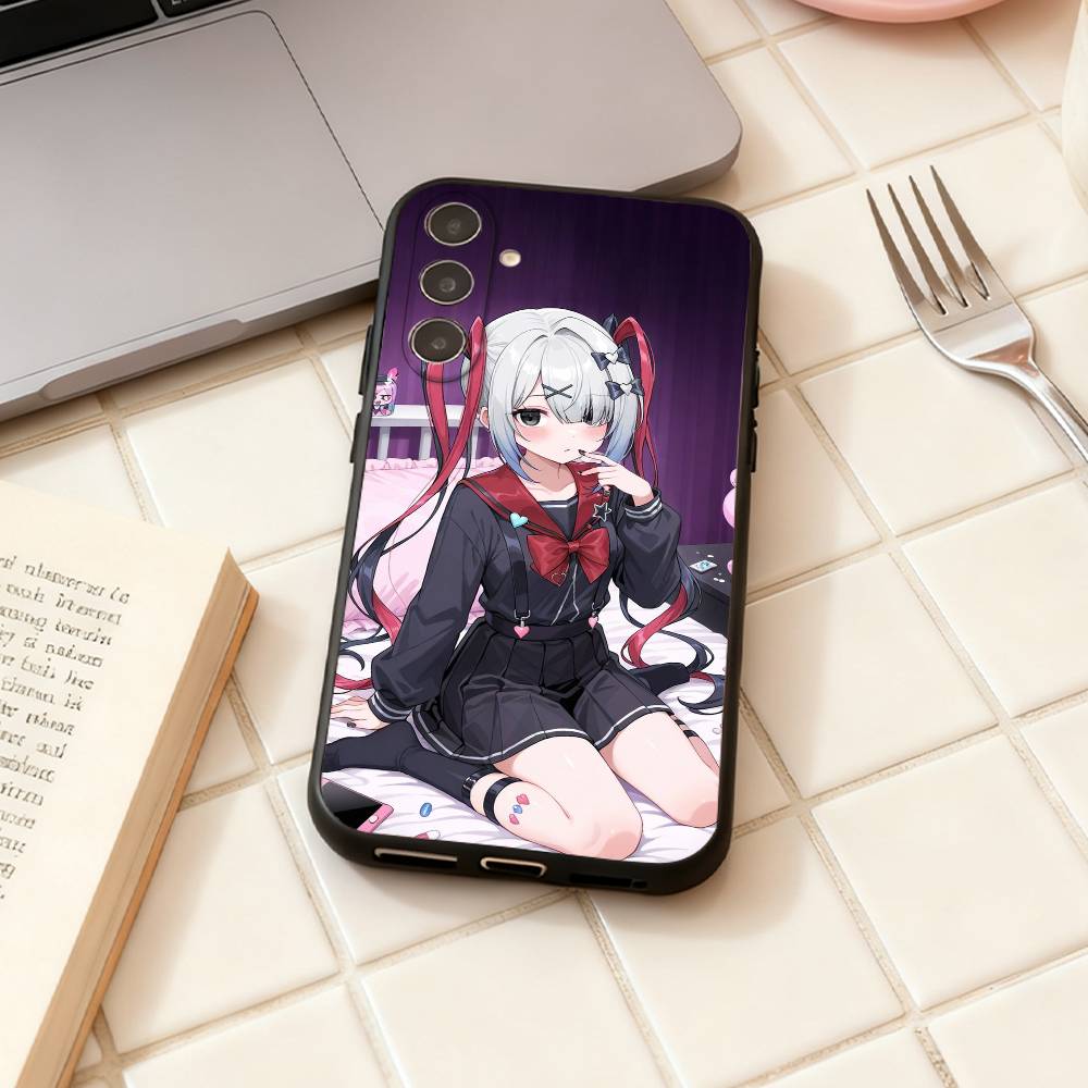 Anime NEEDY G-GIRL OVERDOSES Handyhülle für Samsung Galaxy A73, A72, A71, A70, A53, A52, A51, Andere Weiche Schwarze Hülle