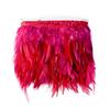 1Meter Fluffy Chicken Feather Trim 8-13cm for Wedding Clothing Dress Decoration Rooster Feather Ribbon Sewing Accessories