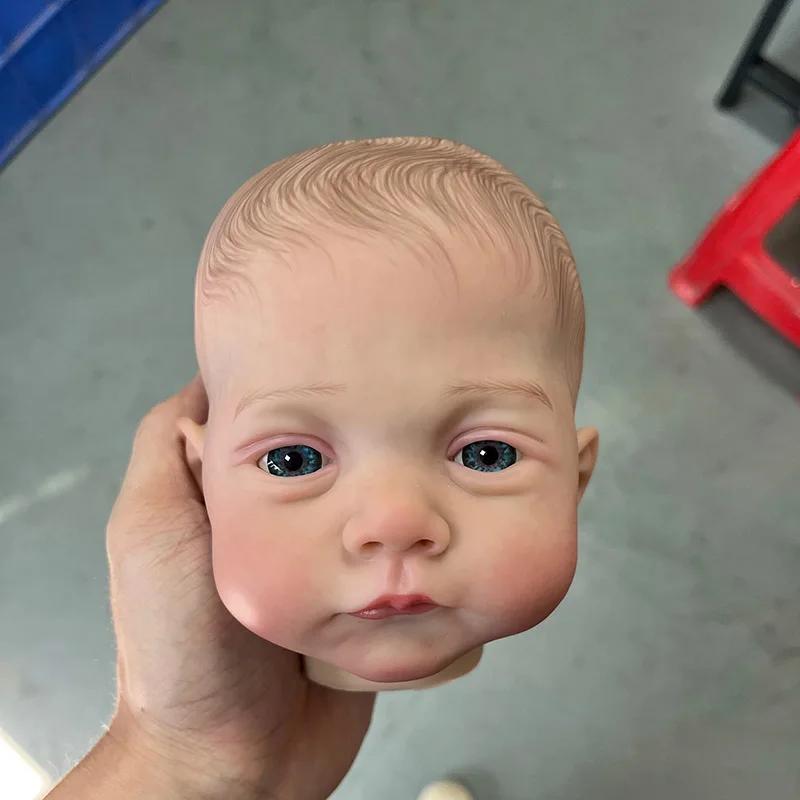 19inch Already Painted Twins Reborn Doll Kit Lily and Irys Soft Touch Hand Painted with Veins Cloth Body Included