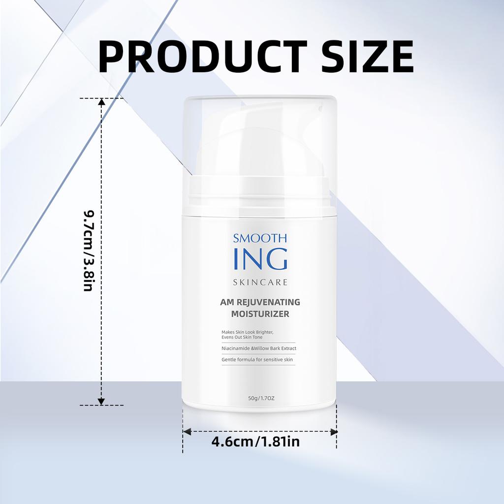Night Renewal Moisturizer 50G Repairing and Brightening Face Cream Deep Hydration for Damaged and Sensitive Skin Jar Treatment for All Skin Types