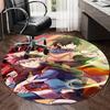 Personalized Black Clover Round Chair Office Rug - Perfect for Mat, Office Chair & More - Ideal Gift for Birthdays and Holidays
