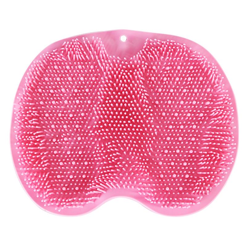 Non-Slip Silicone Bath Scrubber - Back and Foot Massage Pad