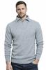 MEN'S TURTLENECK SWEATER - S8619 LIGHT GRAY L